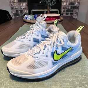 Youth Nike Air Max Genome~Summit White/Volt-Cerulean~Size 6Y